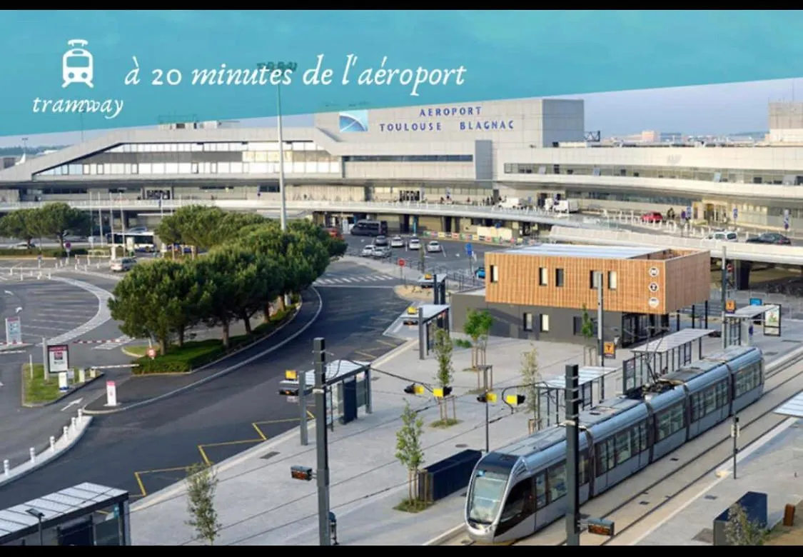 L Oasis studio proche hôpital et aéroport Piscine Parking &Netflix Toulouse